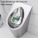 Household Products Wall-Mounted Commercial Flushing urinals Men's Public Toilet Stainless Steel Induction urinals Bathroom Urinal Funnel Toilet Used in Bars Hotels Sc (Package a) - Buy Online on GoSupps.com