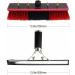 Exterior House Cleaning Brush Set with 3.6-10.8M Extension Pole with Telesextendable Pole and Window Cleaning Squeegee Tool/12Ft(3.6M) 35cm Brush Head 6M/21FT - Buy Online on GoSupps.com