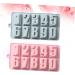 HOMSFOU 3pcs Ice Cube Mold Fondant Molds Soap Silicone Molds Silicone Candle Molds Number Molds De para Gelatinas Molds for Chocolate Ice Cube Silicone Molds Candy Cake 20.8*11.2*1.9cmx3pcs As Shownx3pcs - Buy Online on GoSupps.com