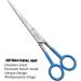Professional Hairdressing Scissors Hair Cutting Scissors Shears for Barber Salon Home - with Antibacterial Comfort Rubber Grip 100% Stainless Steel (Blue) - Buy Online on GoSupps.com