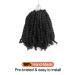 6 Inch Pre-twisted Passion Twist Crochet Hair 8 Packs - Short Pre-looped Braiding Hair in 1B/Natural Black (Pack of 8) - Buy Online on GoSupps.com