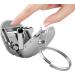 Keychain Nail Trimmer | Nail Cutting Clippers | Stainless Steel Nail Trimmer Travel Pocket Nail Cutter Nail Grooming Tool Miniature Nail Trimmer for Home and Travelling Silver - Buy Online on GoSupps.com