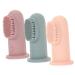 Gleavi newborn toothbrush 3st toothbrush bite toy for babies finger brush massage mouth cleaning massage device tongue cleaner for babies pebble gel child fingering soft fur