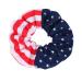 10PCS USA American Flag Hair Scrunchies for Women Girls - Patriotic Red White Blue Hair Ties for Independence Day and 4th of July Festivals - Buy Online on GoSupps.com