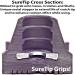 SureTip Black Crutch & Cane Tips (Pair of 2) - Universal Fit 3/4 & 7/8 Inch - Extreme Grip Heavy Duty Rubber Non-Slip - Long Lasting Performance - Buy Online on GoSupps.com