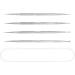 4pcs Nail Art Paint Dot Tool Set Dotting Painting Pen Polish Carving Tackle Manicure Drawing Kit for Salon Home Nail Art Professional Enthusiast(Silver Size:12.5cm) - Buy Online on GoSupps.com