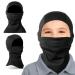 Corpower children storm hood winter 2 pieces of storm hood children ski mask children face hood children ski caps bicycle hat for young girls outdoor sports black