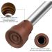 Crutch Tips Heavy Duty Replacement Rubber for Canes & Walkers - Non-Slip All Terrain Caps - Universal Fit - 4 PCS (Brown) - Buy Online on GoSupps.com