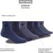adidas Men's 6-Pack Athletic Cushioned Quarter Socks - Large, Legend Ink Blue/Tech Ink Blue/Light Onix Grey - Buy Online on GoSupps.com