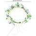 Flower Crown for Women Girl Floral Wreath Headband Artificial Garland Headpiece Wedding Crown Bohemian Headpiece with Ribbon for Wedding Decorations Festival Party Vacation Photography Props A4XYCHH - Buy Online on GoSupps.com