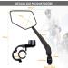 Arkham Extra Large Bicycle Mirror - 360 Swivel Shatterproof & Durable - Universal Fit for E-Bikes & Standard Bikes (Left Handlebar 21-25.4mm) - Buy Online on GoSupps.com