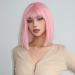 Shop Testar Pink Wig - 14 Inch Short Bob Wig for Women | Vibrant Synthetic Hair for Daily Wear & Cosplay - Buy Online on GoSupps.com