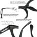 ZUKKY Oversized Reading Glasses for Women & Men - Red Blue Light Blocking Computer Glasses with Spring Hinges (3.50x) - Buy Online on GoSupps.com