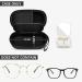 Portable 2-in-1 Contact Lens and Glasses Case with Mirror and Accessories - Black - Buy Online on GoSupps.com