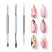 Beetles Professional 3-Piece Nail Brush Set | 2-in-1 Nail Art Liner & Gel Design Pen | Black Oval Brushes for Manicure | Ideal for DIY Nail Art Enthusiasts - Buy Online on GoSupps.com