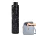 Meindin Rhinestone Empty Spray Bottle | Refillable Bling Crystal Travel Perfume Bottle - Pocket Size 10ml Outdoor Travel Dispensing Bottle for Cosmetic & Perfume Other Liquids Black