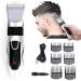 Qutsvosh Men's 6 Comb Professional Hair Clipper Wireless Hair Clipper Haircut Rechargeable Haircut Tool - Buy Online on GoSupps.com