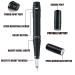Permanent Eyebrow Makeup Wireless Tattoo Pen Kit with 15 Cartridge Needles - Luxurious Black Tattoo Kit for Eyebrow Lip Eyeliner Microblading Ombre Powder Brows - Buy Online on GoSupps.com