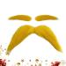 Moustache Et Sourcils Jaunes Autocollant Amusant Fausse Moustache Texture L g re En Peluche | Moustaches De No l Pour Cosplay Festival Maquillage De Sc ne Feu De Voyage D coration De Per
