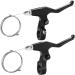 CNC V Brake Set - Front/Rear Bicycle Linear Pull V Brakes - Long Arm 110mm - Black - Buy Online on GoSupps.com