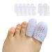 Silicone Gel Toe Protectors Breathable Toe Caps 14 PCS for Women&Men BigToe Sleeves Covers for Blisters Corns Hammer Toe Missing or Ingrown Toenails Toe Cushions for Foot Pain Relief 4pcs Large +10pcs Medium