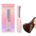 Portable Straightening Brush | Wireless Hair Straightener Comb | Hand Held Straightener Brush | Fast Heating Curling Styling Comb Lightweight Small Rechargeable Anti Scald Comb for Women Pink