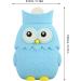 Hot Water Bag - Cute Owl Shape 400ml Leak-proof & Waterproof Injection Hot Water Bottle for Hot Compresses - Portable Light Blue - Buy Online on GoSupps.com