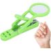 Deluxe Nail Clipper with Magnifier Stainless Steel Adjustable Fingernail Toenails Cutter with Magnifying Glass for Elderly Children(green) - Buy Online on GoSupps.com