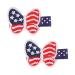 1 Pair American Flag Hair Clips  4th of July Independence Day American Flag Alligator Hair Clips  Red White and Blue Hair Accessories for Fourth of July  Patriotic Hair Accessories for Kids Butterfly