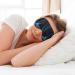 SSIMOO Tranquil Water Print Double-Sided Eye Mask | Soft Light Blocking Eye Cover for Better Sleep Quality - Black - Buy Online on GoSupps.com