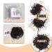 Tousled Updo Messy Bun Hairpiece - Silver Grey Synthetic Ponytail Extension - Buy Online on GoSupps.com