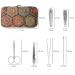 Cork Manicure Pedicure Kit 6 Pieces Stainless Steel Nail Scissors and Cuticle Tools Set with Cork Box - Buy Online on GoSupps.com