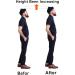 Correct-Position Height Increase Insoles - Heel Cushion Inserts for Leg Length Discrepancies (Black 1.0 Height - Buy Online on GoSupps.com