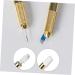 MUSISALY 2pcs Colorful Embroidery Pen Microblading Pen Liquid Eyebrow Pen Microblading Marker Pen Alloy - Buy Online on GoSupps.com