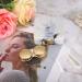 Wifehelper Stylish Gold Contact Lens Container - Mini Travel Case with Movable Marble Mirror - Soothing Square Design - Buy Online on GoSupps.com