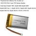 1000mAh 3.7V Battery Replacement for ASUS ROG Strix Fusion 700 Turtle Beach Stealth 700X/600X/600P/500P LucidSound LS15X JBL TOUR ONE & M2 Headsets - International Shipping Available - Buy Online on GoSupps.com
