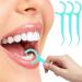 100 Pcs Disposable Dental Floss Picks - Interdental Cleaning Tool for Travel, Home & Office - Blue - Buy Online on GoSupps.com