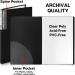 Dunwell 11x17 Binder with Sleeves - (Black)  Art Portfolio Folder 11 x 17  Large Folder with Clear Sheet Protectors  24-Pocket Displays 48 Pages 17x11 Posters  Kids Artwork Organizer  Archival Quality Vertical Black - Buy Online on GoSupps.com