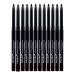 Beauty Spot (12pcs) Nabi Retractable Waterproof Eyeliner Pencil - Long Lasting Fade Resistant Formula - Quick Makeup Remover (Black)