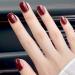 Obmyec Red Square Glitter False Nails - 24Pcs Full Cover Shimmer Acrylic Fake Nails for Women and Girls - Buy Online on GoSupps.com