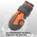 Mokcci Truelove Waterproof Dog Boots - Reflective Strap Paw Protection for Small Medium & Large Dogs (4 Pack) - Orange - Buy Online on GoSupps.com