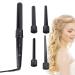 Curling Iron Wand Set - Electric Hair Styling Wands - Safe to Use Electricity-Saving Hair Styling Supplies for Women Girls Mothers Girlfriends Wives and Lovers Shangjia