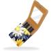 Travel Lipstick Organizer Case | Portable Makeup Bag with Mirror | Floral Watercolor Daisy & Sunflower Design - Buy Online on GoSupps.com