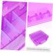minkissy 1pc Nail Polish Storage Box Travel Container Nail Polish Bag Drawer Jewelry Organizer Rhinestone for Nails Clear Beads Handheld Nail Art Toolbox Purple Simple Plastic Storage Rack 35x34cm Purple - Buy Online on GoSupps.com
