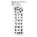 Nail Art for Women - Stainless Steel Christmas Snowflake Templates & DIY Design Stamps - Buy Online on GoSupps.com