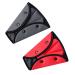 2Pcs Kids Car Seat Belt Adjuster Universal Seat Belt Safety Cover Harness Strap Adjuster Pad Shoulder Neck Triangle Positioner Seat Belt Adjustment Holder Adult Seat Belt Clip Safety Belt Protector Grey+Red
