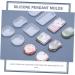 COHEALI 24 Pcs Keychain Mold Molds for Resin Earrings Clay Molds Dice Molds Resin Molds for Diy Square Charm As Shownx2pcs mediumx2pcs - Buy Online on GoSupps.com