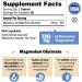 High Absorption Magnesium Glycinate Supplement - 120mg Elemental Magnesium - Non-GMO, Vegan - 90 Capsules - Buy Online on GoSupps.com