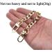 HAHIYO Purse Chain Strap Length 7.9 inches SPOT-ON Gold for Shoulder Cross Body Sling Purse Handbag Clutch Replacement Strap Comfortable Flat 0.4 Wide Enough 2.4mm Extra Thick Metal Strap 1 Pack Gold 7.9 inches - Buy Online on GoSupps.com