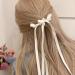 JSGHGDF Ribbon Hair Clip Long Ribbon Hairpins Sweet Hairclips Hair Barrettes for Women Side Styling Red pair - Buy Online on GoSupps.com